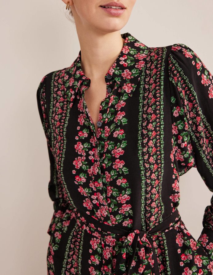 τριαντάφυλλο μαύρο διαμάντι είδη ένδυσης μίντι πουκάμισο φόρεμα Boden γυναίκες 464PH82550