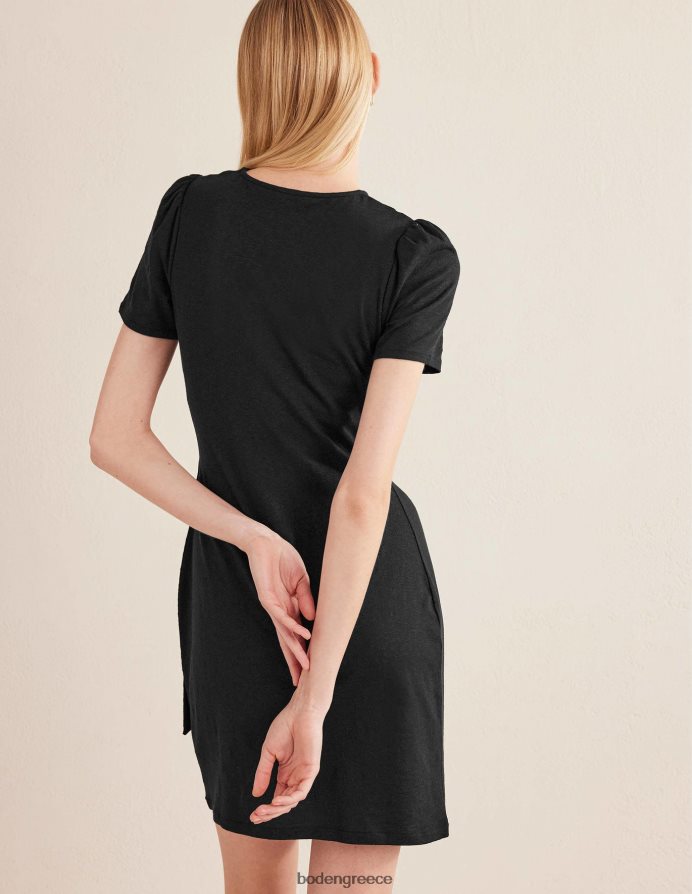 μαύρος είδη ένδυσης φόρεμα ζέρσεϊ μπροστά με κόμπο Boden γυναίκες 464PH82587