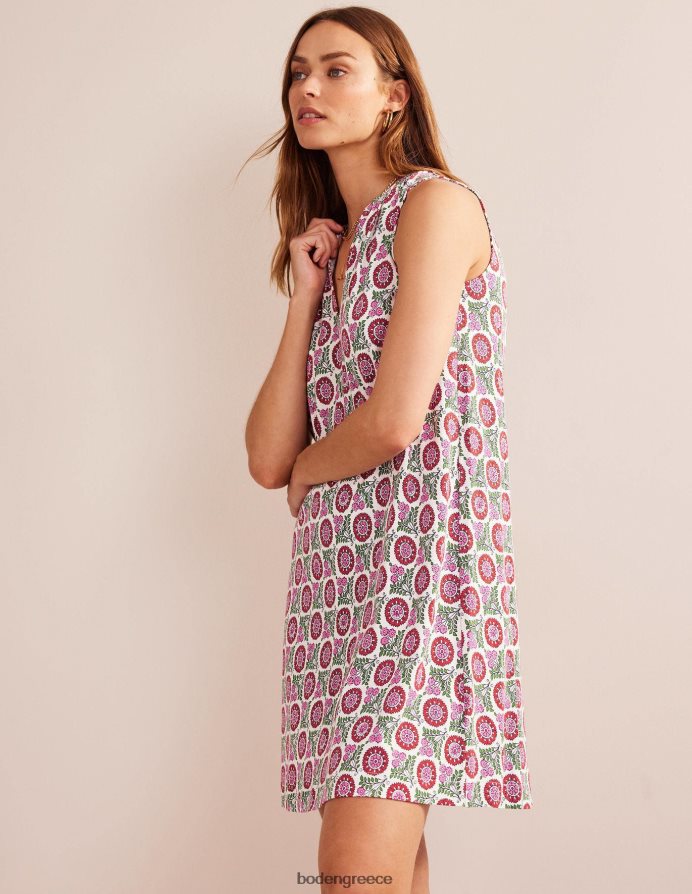 τζιν φιζ & κλωναράκι ηλίανθου είδη ένδυσης φόρεμα ζέρσεϊ με λαιμόκοψη Boden γυναίκες 464PH831