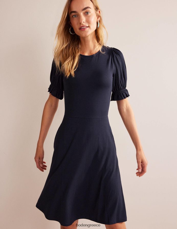 ΠΟΛΕΜΙΚΟ ΝΑΥΤΙΚΟ είδη ένδυσης Μίνι φόρεμα ζέρσεϊ με φουσκωτά μανίκια Boden γυναίκες 464PH842