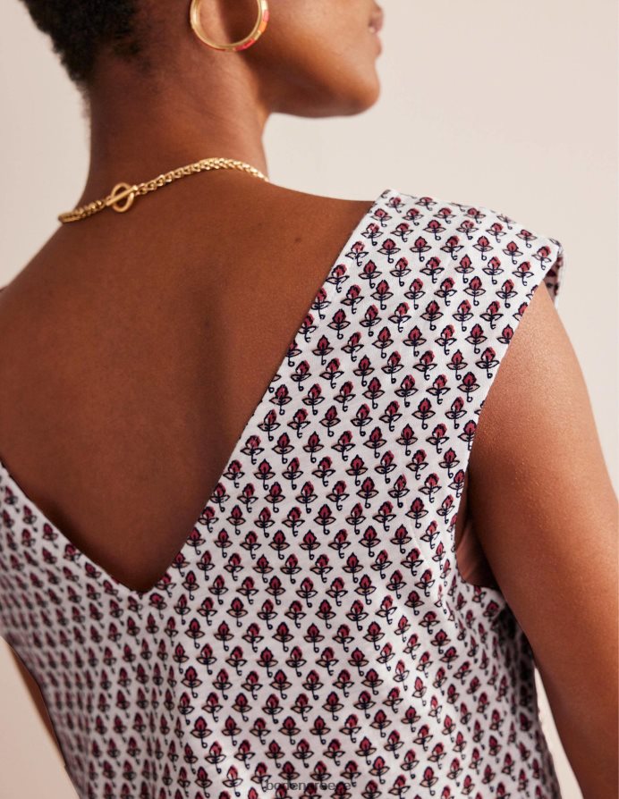 ρουζ ιβουάρ & τουλίπα είδη ένδυσης αμάνικο φόρεμα αλλαγής ζέρσεϊ Boden γυναίκες 464PH8571