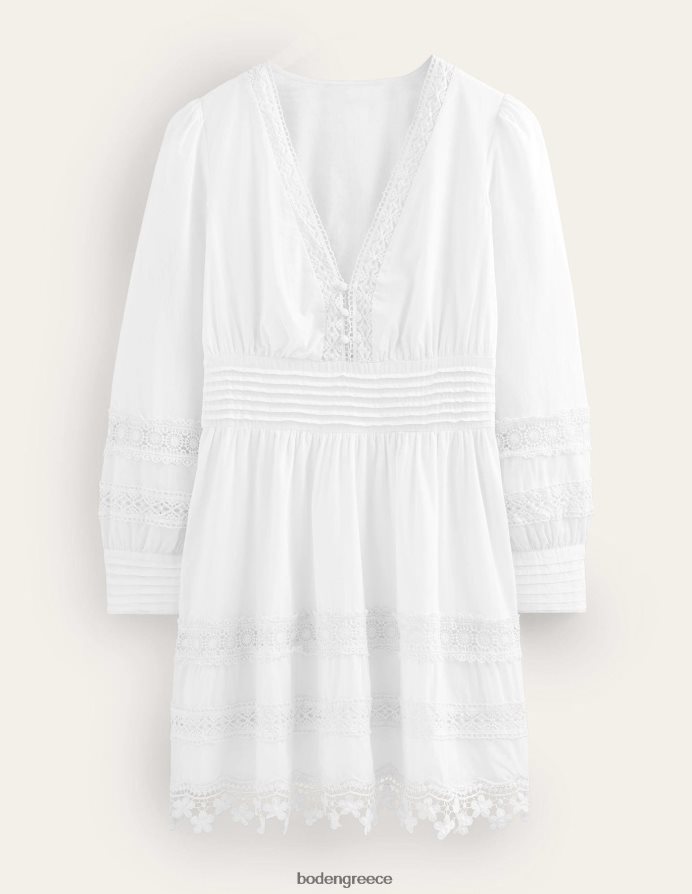 άσπρο είδη ένδυσης Μίνι φόρεμα με δαντέλα Boden γυναίκες 464PH868