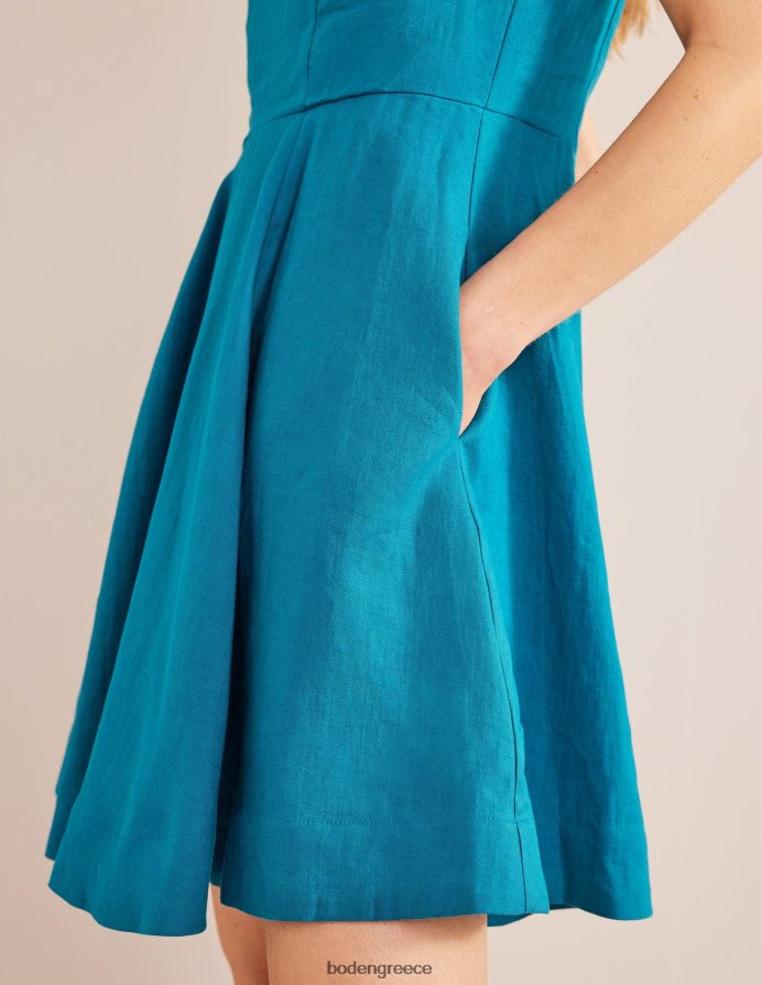 βάσκας είδη ένδυσης Μίνι λινό φόρεμα σε εφαρμογή Boden γυναίκες 464PH878