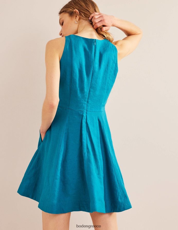 βάσκας είδη ένδυσης Μίνι λινό φόρεμα σε εφαρμογή Boden γυναίκες 464PH878