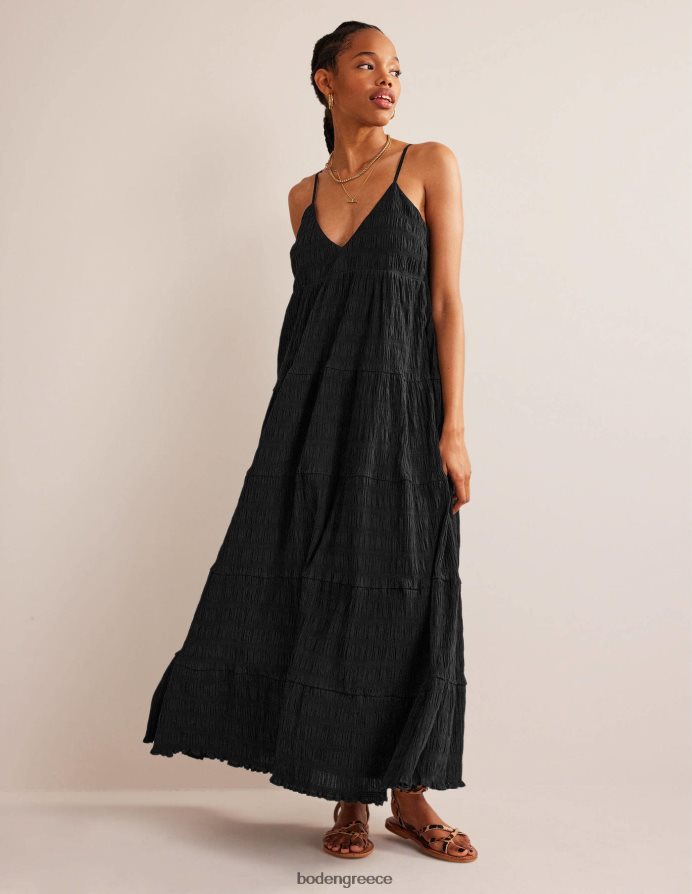 μαύρος είδη ένδυσης μάξι φόρεμα με τιράντες Boden γυναίκες 464PH885