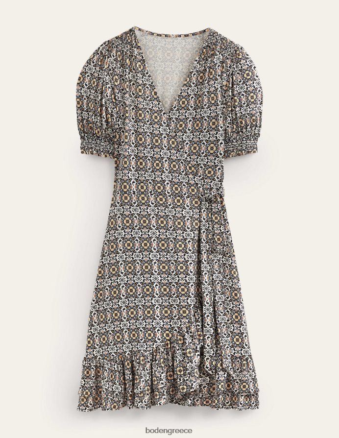 μαύρο & πλούσιο πόμο είδη ένδυσης Μίνι φόρεμα ζέρσεϊ με βολάν Boden γυναίκες 464PH8929