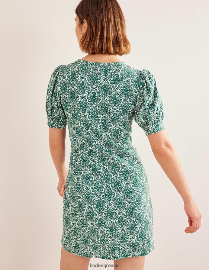 μπουκάλι πράσινο & αμπέλι βεράντα είδη ένδυσης Μίνι φόρεμα με λαιμόκοψη Boden γυναίκες 464PH8931