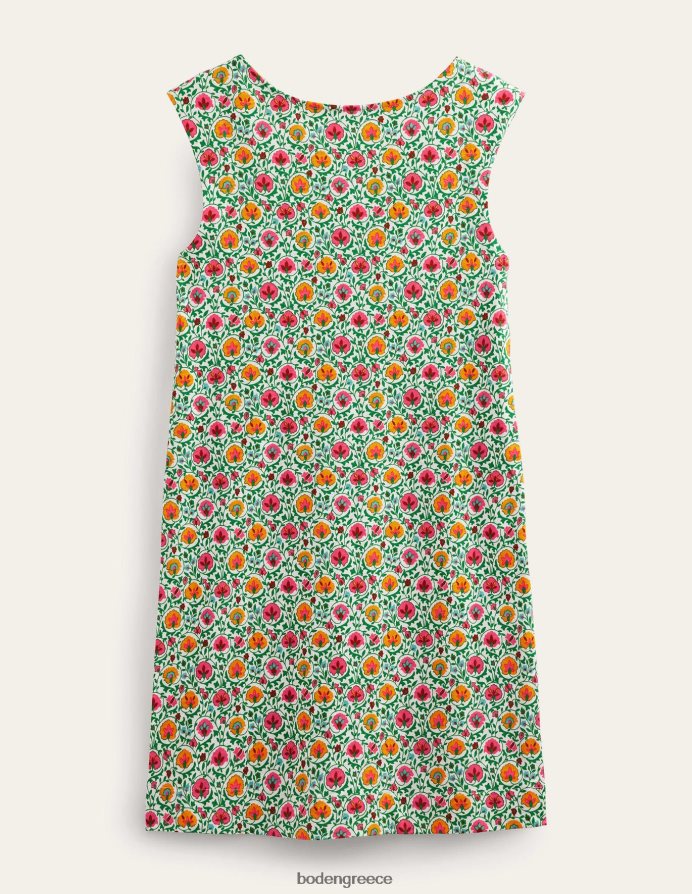 πράσινη και μαγευτική άνθιση είδη ένδυσης αμάνικο φόρεμα αλλαγής ζέρσεϊ Boden γυναίκες 464PH8935