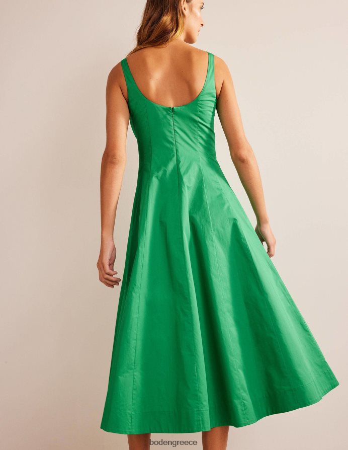 πλούσιο σμαράγδι είδη ένδυσης Αμάνικο μίντι φόρεμα με επένδυση Boden γυναίκες 464PH8952