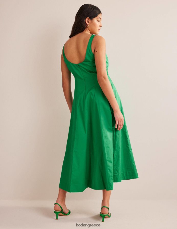 πλούσιο σμαράγδι είδη ένδυσης Αμάνικο μίντι φόρεμα με επένδυση Boden γυναίκες 464PH8952