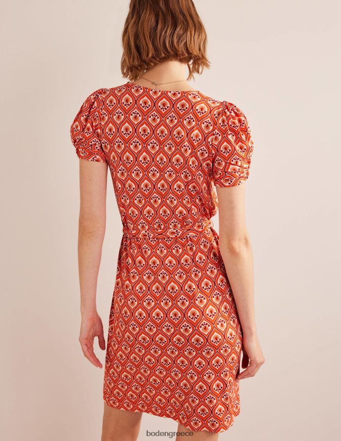 κουμκουάτ και γεωγραφικός καταρράκτης είδη ένδυσης Μίνι φόρεμα ζέρσεϊ με λεπτομέρεια Boden γυναίκες 464PH8957