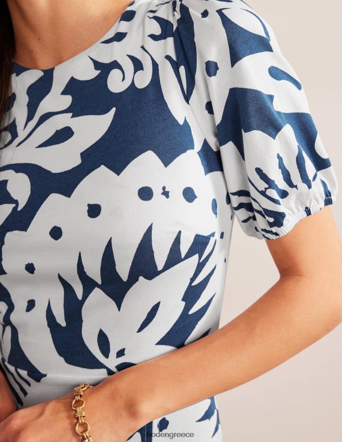 βεράντα με ζαφείρι και δρυς είδη ένδυσης μίντι φόρεμα ζέρσεϊ με λεπτομέρεια πίσω Boden γυναίκες 464PH8968