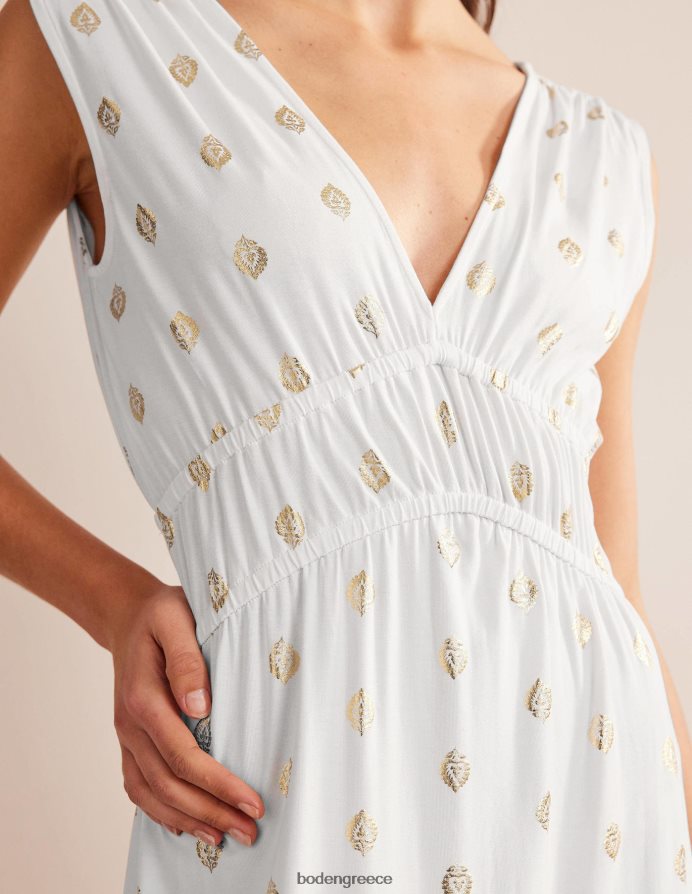 λευκό & ήρεμο φύλλο είδη ένδυσης τζέρσεϊ μάξι φόρεμα Boden γυναίκες 464PH8972