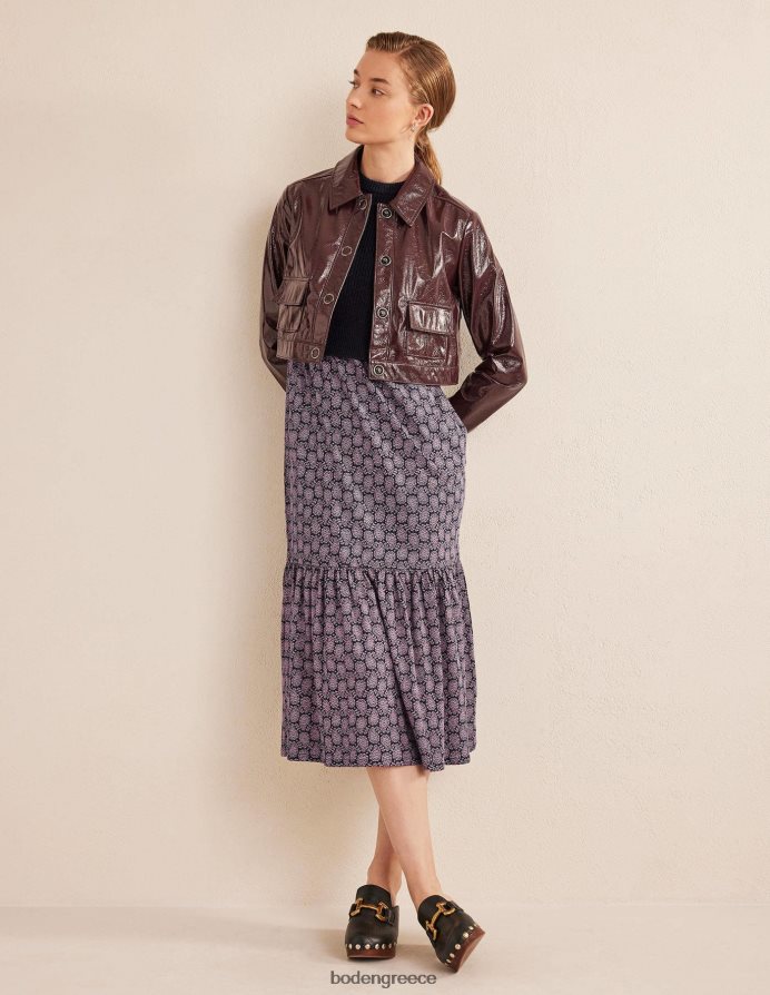 γαλλικό ναυτικό & καρδιά του Paisley είδη ένδυσης μίντι φόρεμα από ζέρσεϊ σε επίπεδα Boden γυναίκες 464PH81443