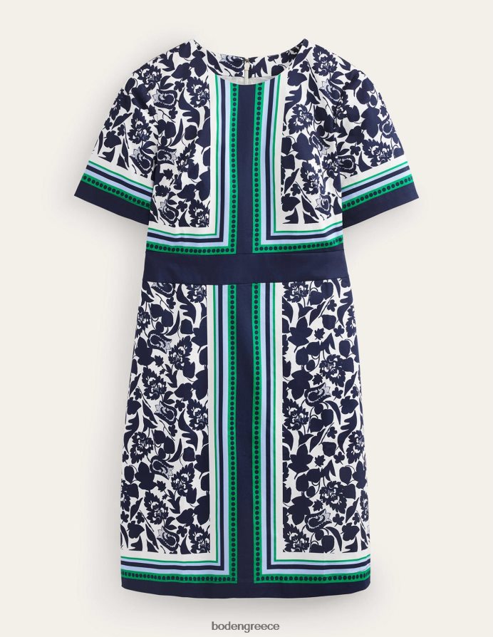 ναυτικό και άνθιση τουλίπας είδη ένδυσης Βαμβακερό φόρεμα alexa Shift Boden γυναίκες 464PH853