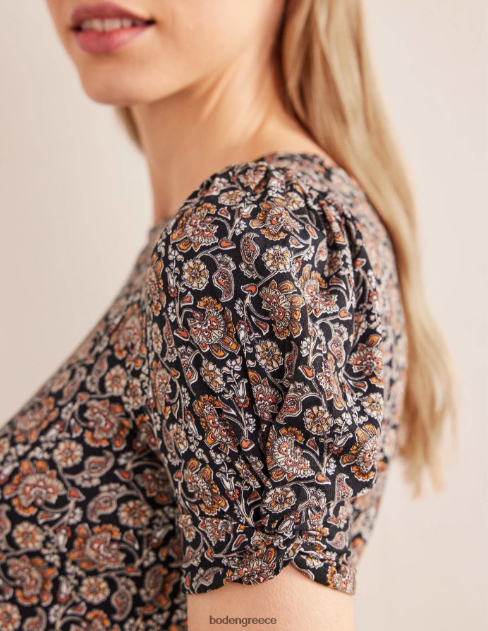 black & block paisley είδη ένδυσης Μίνι φόρεμα ζέρσεϊ με λεπτομέρεια Boden γυναίκες 464PH81272