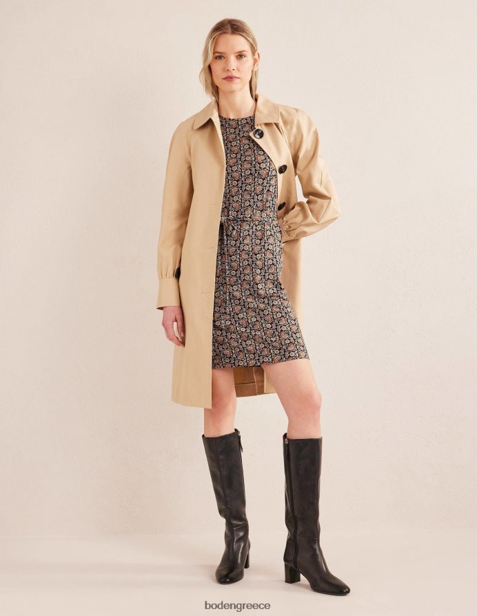 black & block paisley είδη ένδυσης Μίνι φόρεμα ζέρσεϊ με λεπτομέρεια Boden γυναίκες 464PH81272