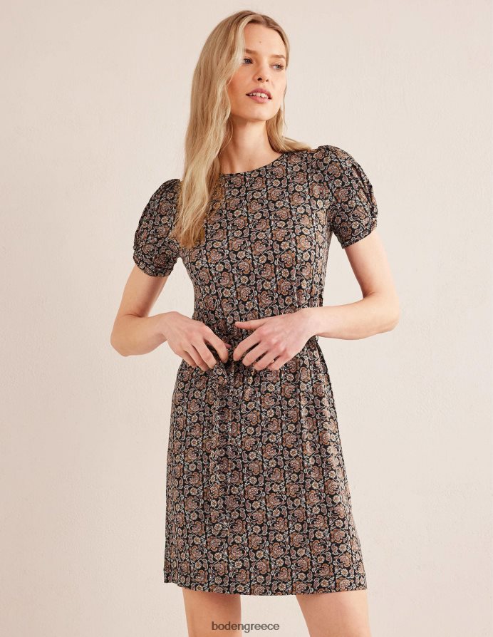black & block paisley είδη ένδυσης Μίνι φόρεμα ζέρσεϊ με λεπτομέρεια Boden γυναίκες 464PH81272