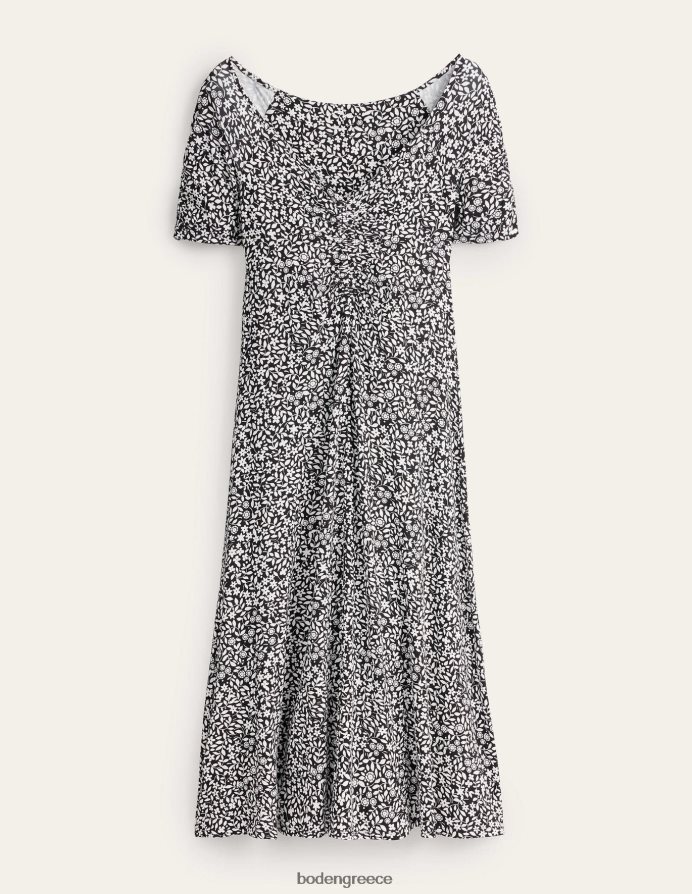 black & sunflower pop είδη ένδυσης μίντι φόρεμα από ζέρσεϊ μπροστά Boden γυναίκες 464PH81616