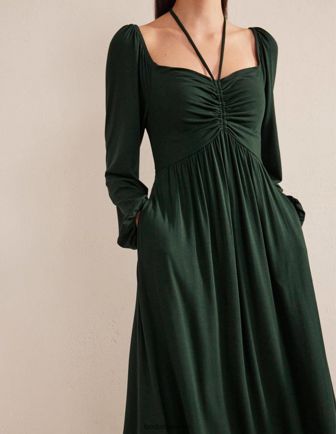 cavolo nero είδη ένδυσης μάξι φόρεμα ζέρσεϊ με λεπτομέρεια γραβάτα Boden γυναίκες 464PH81325