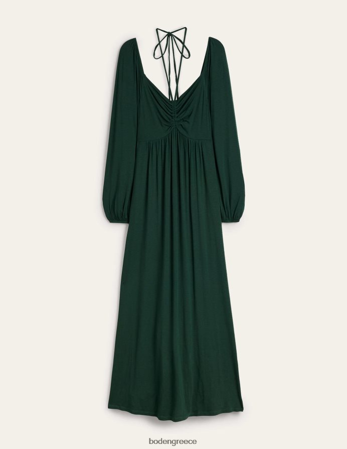 cavolo nero είδη ένδυσης μάξι φόρεμα ζέρσεϊ με λεπτομέρεια γραβάτα Boden γυναίκες 464PH81325