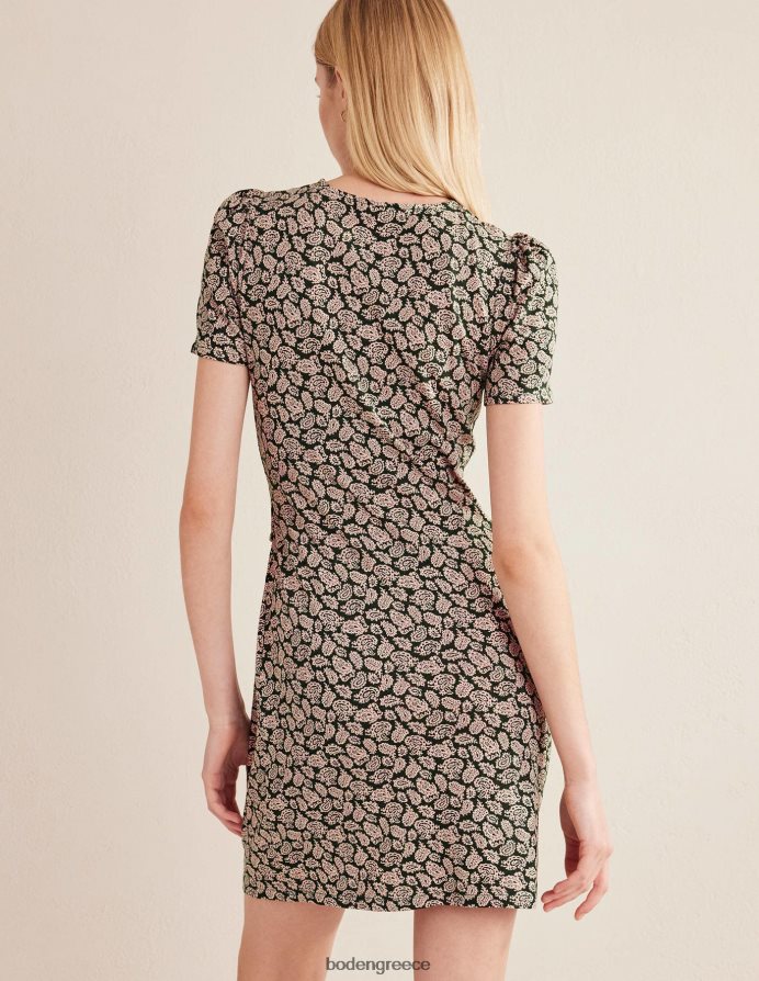 cavolo nero & paisley pop είδη ένδυσης φόρεμα ζέρσεϊ μπροστά με κόμπο Boden γυναίκες 464PH81229