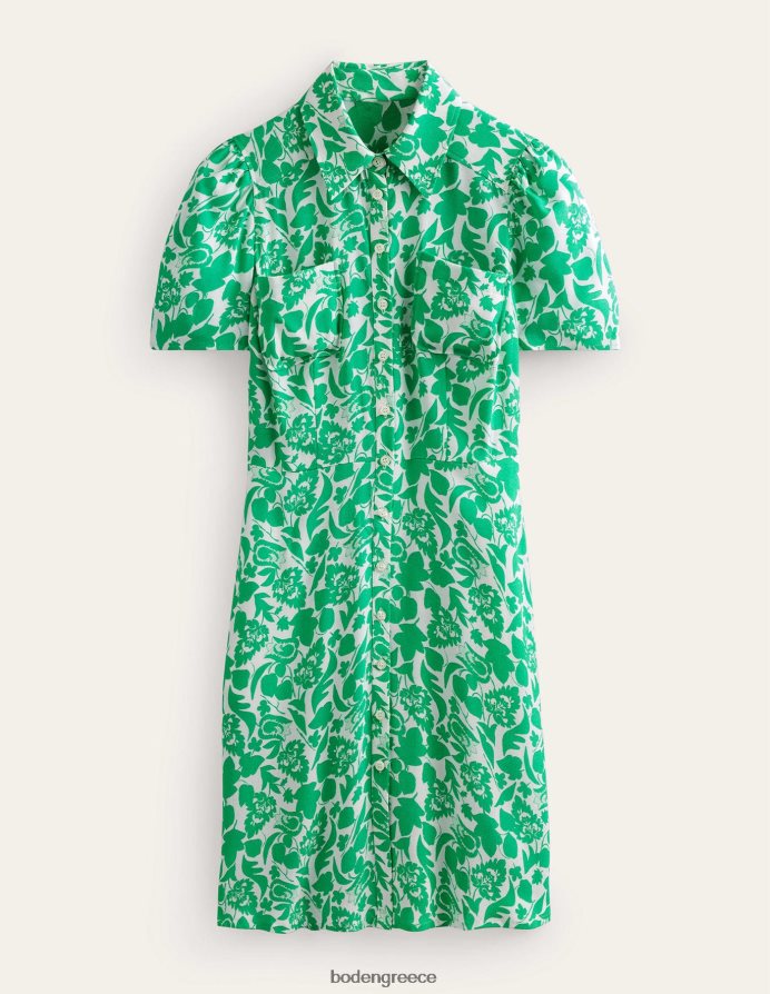 πράσινο & άνθιση τουλίπας είδη ένδυσης φόρεμα πουκάμισο clara Boden γυναίκες 464PH839