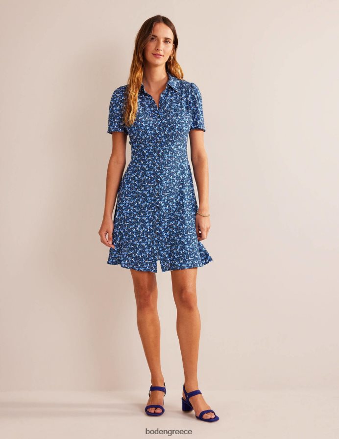 γαλλικό ναυτικό & χλωρίδα είδη ένδυσης φόρεμα πουκάμισο clara Boden γυναίκες 464PH848