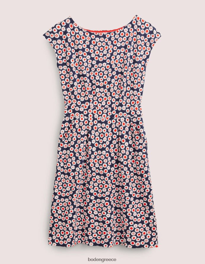 γαλλικό ναυτικό & ditsy swirl είδη ένδυσης florrie φόρεμα ζέρσεϊ Boden γυναίκες 464PH82552