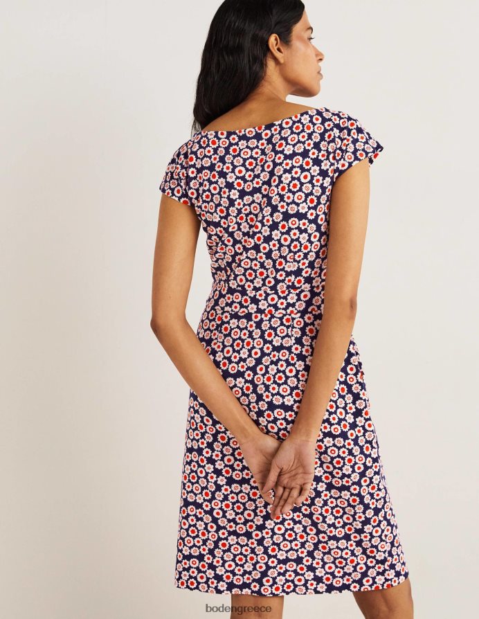 γαλλικό ναυτικό & ditsy swirl είδη ένδυσης florrie φόρεμα ζέρσεϊ Boden γυναίκες 464PH82552