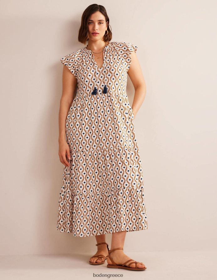 κρέμα dorset & geo diamond είδη ένδυσης μίντι φόρεμα ζέρσεϊ σε επίπεδα Boden γυναίκες 464PH82501