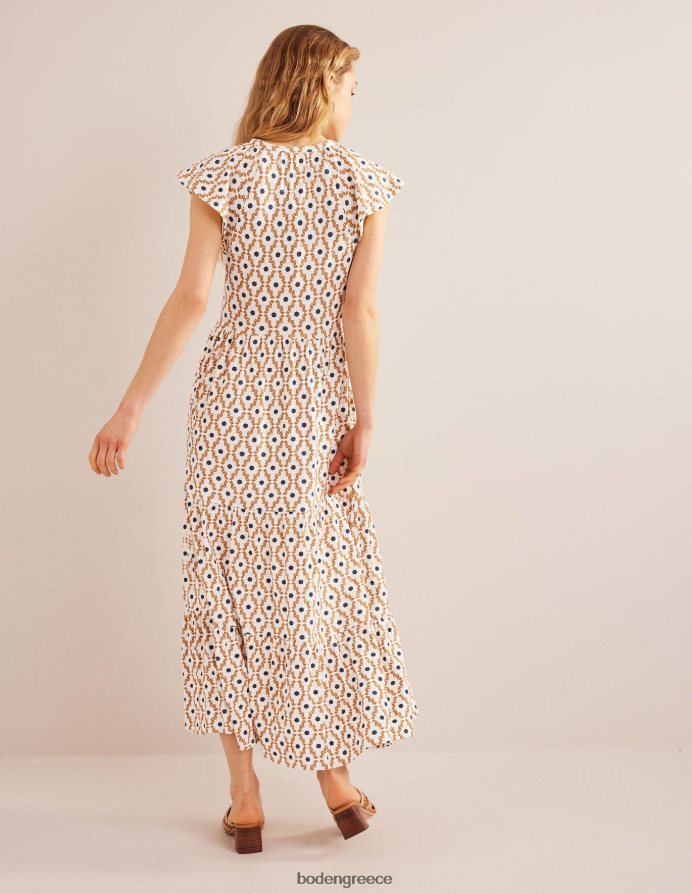 κρέμα dorset & geo diamond είδη ένδυσης μίντι φόρεμα ζέρσεϊ σε επίπεδα Boden γυναίκες 464PH82501