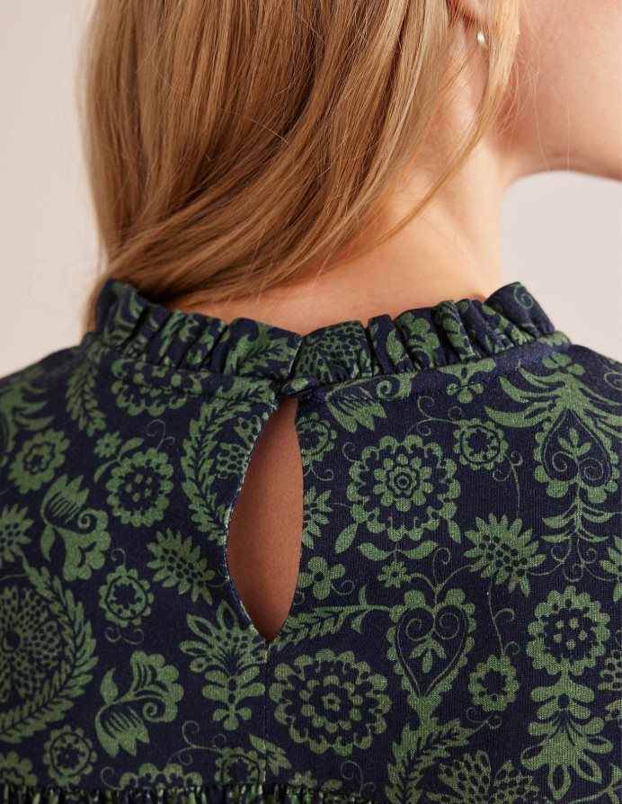 φασόλια & τροπικό γούρι είδη ένδυσης easy yoke μίνι φόρεμα ζέρσεϊ Boden γυναίκες 464PH82118