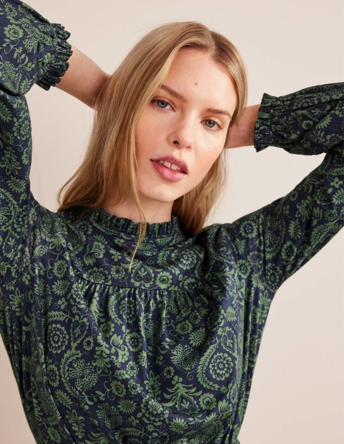 φασόλια & τροπικό γούρι είδη ένδυσης easy yoke μίνι φόρεμα ζέρσεϊ Boden γυναίκες 464PH82118