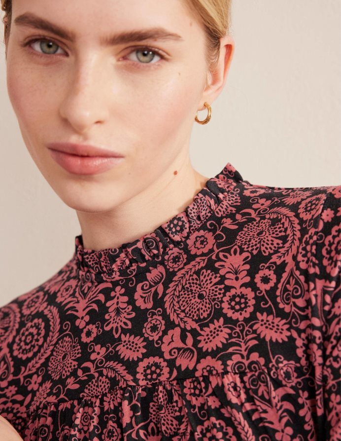 ξεθωριασμένο τριαντάφυλλο & τροπική γοητεία είδη ένδυσης easy yoke μίνι φόρεμα ζέρσεϊ Boden γυναίκες 464PH82215