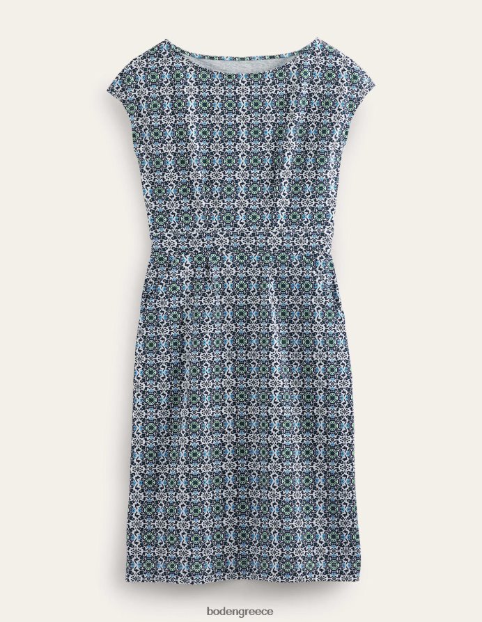 γαλλικό ναυτικό και πολυτελές πώμα είδη ένδυσης florrie φόρεμα ζέρσεϊ Boden γυναίκες 464PH81278