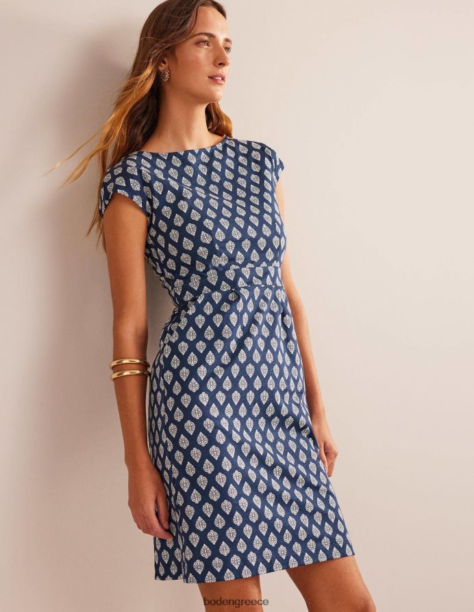 γαλλικό ναυτικό και μπουμπούκι γιασεμί είδη ένδυσης florrie φόρεμα ζέρσεϊ Boden γυναίκες 464PH8582