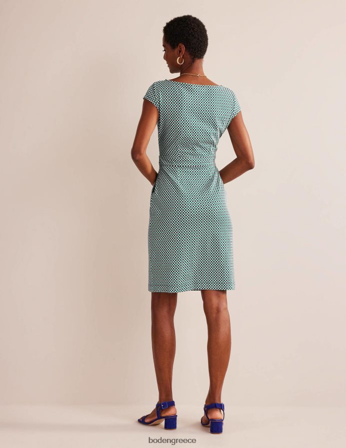 πράσινο λιβάδι & αφηρημένο διαμάντι είδη ένδυσης florrie φόρεμα ζέρσεϊ Boden γυναίκες 464PH862