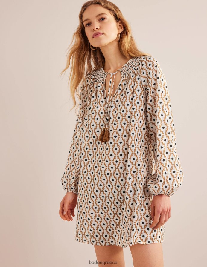 κάσιους & geo trance είδη ένδυσης smocked neck παραλία καφτάνι Boden γυναίκες 464PH82142