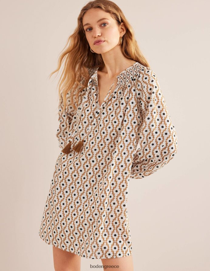 κάσιους & geo trance είδη ένδυσης smocked neck παραλία καφτάνι Boden γυναίκες 464PH82142
