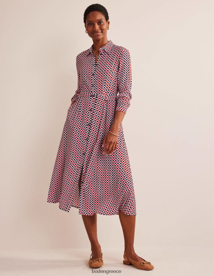 γιορτή πορτοκάλι & διαμάντι είδη ένδυσης μίντι πουκάμισο φόρεμα kate Boden γυναίκες 464PH845