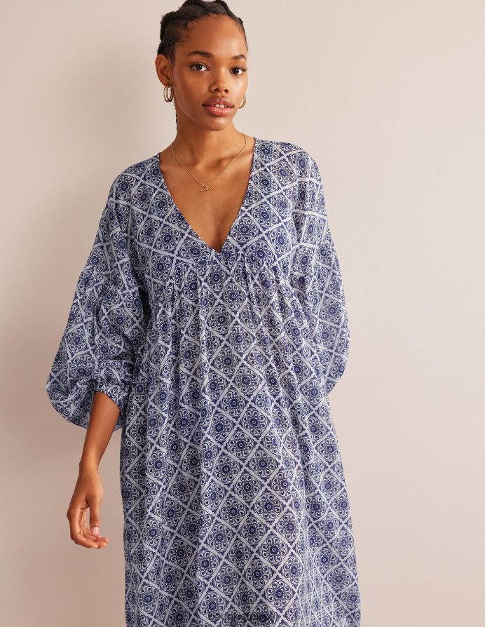 στροβιλισμός ελεφαντόδοντου & χλωρίδας είδη ένδυσης maxi empire beach καφτάνι Boden γυναίκες 464PH81567