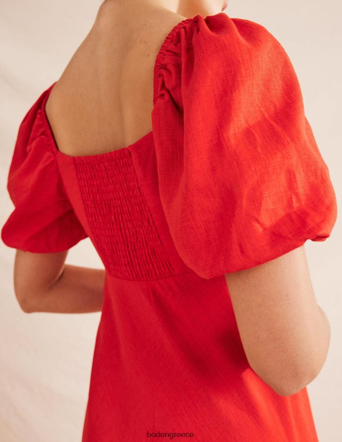 κατακόκκινος είδη ένδυσης midi φόρεμα με μπούστο Boden γυναίκες 464PH81078