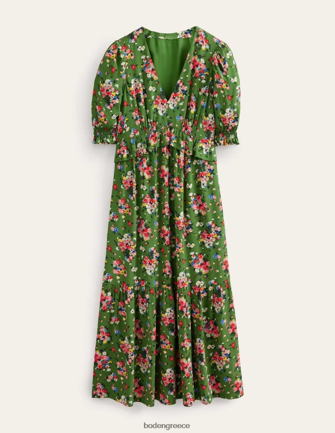 δασοφύλακας και άγρια ​​συστάδα είδη ένδυσης midi φόρεμα τσαγιού με λεπτομέρεια Boden γυναίκες 464PH81823