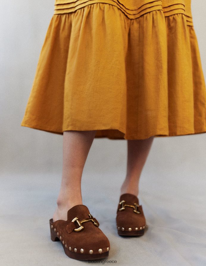 συγκομιδή χρυσού είδη ένδυσης midi φόρεμα με λεπτομέρεια pintuck Boden γυναίκες 464PH875