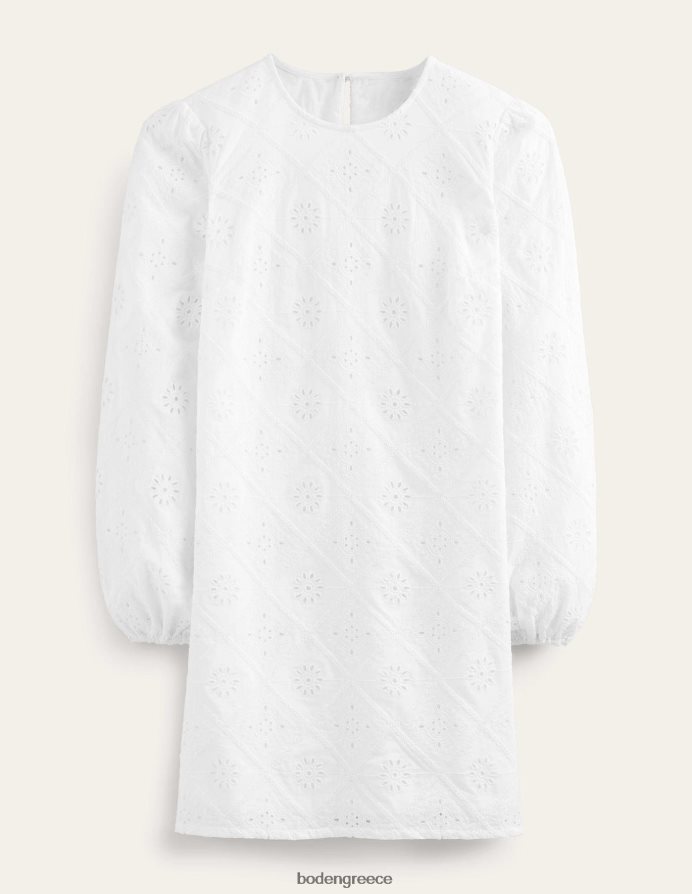 άσπρο είδη ένδυσης mini shift φόρεμα broderie Boden γυναίκες 464PH81410