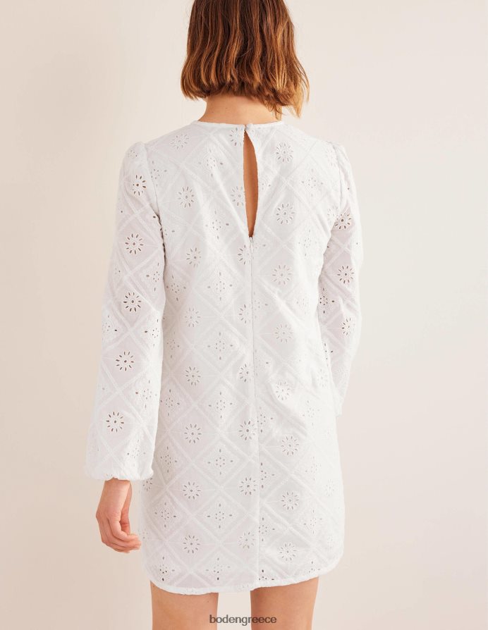 άσπρο είδη ένδυσης mini shift φόρεμα broderie Boden γυναίκες 464PH81410