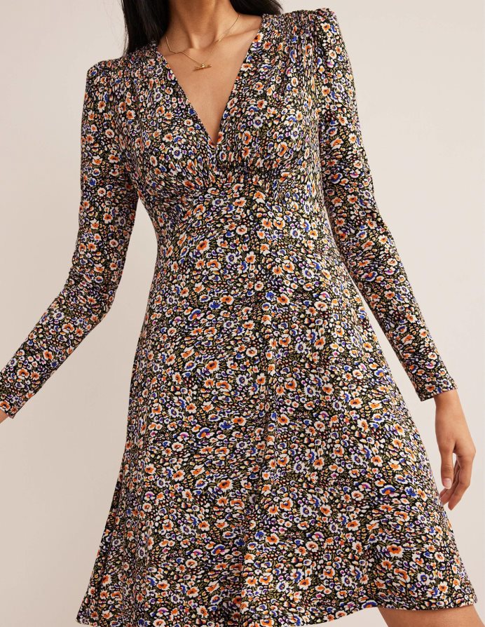 multi & Eden άνθιση είδη ένδυσης Μίνι φόρεμα τσαγιού ζέρσεϊ Boden γυναίκες 464PH81501