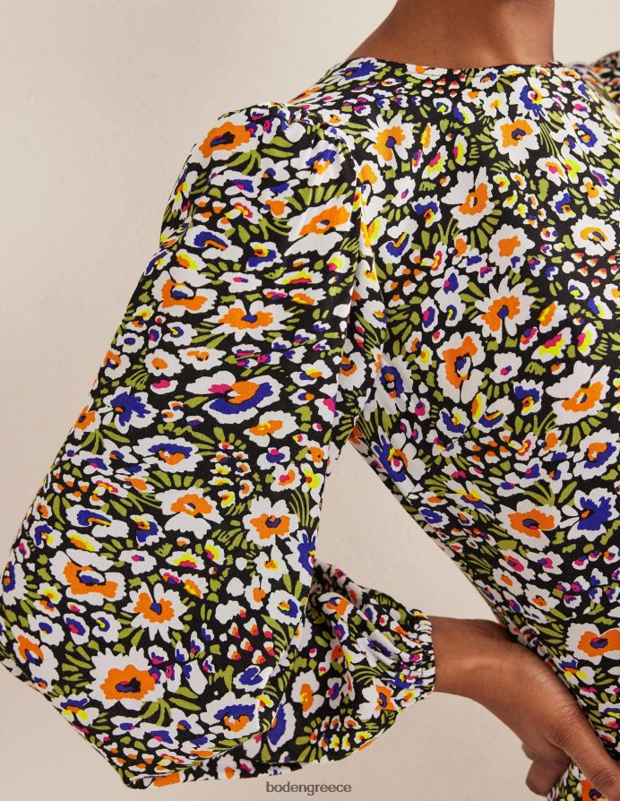 multi & Eden άνθιση είδη ένδυσης Μίνι φόρεμα με στάμπα με λαιμόκοψη Boden γυναίκες 464PH81643