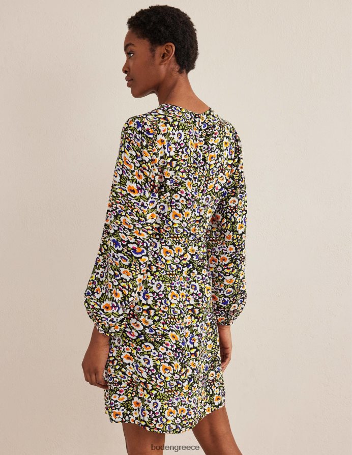 multi & Eden άνθιση είδη ένδυσης Μίνι φόρεμα με στάμπα με λαιμόκοψη Boden γυναίκες 464PH81643